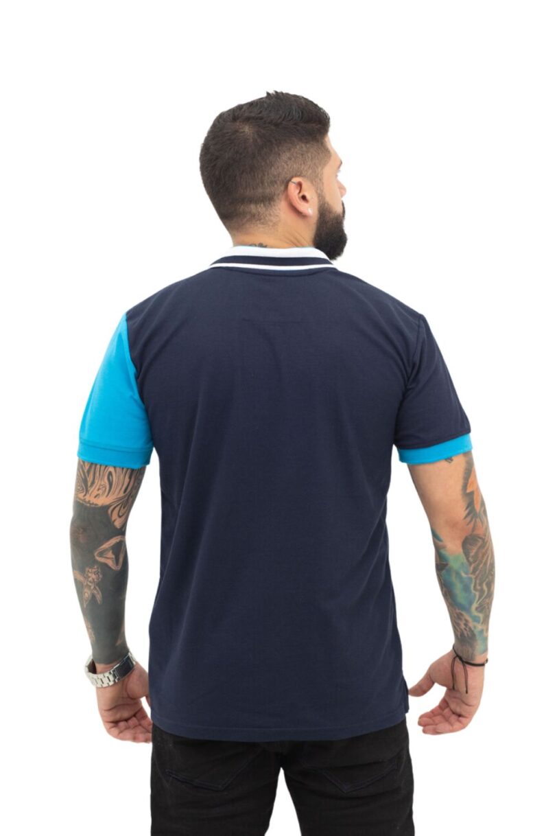 camiseta tipo polo turqueza/azul osc 069C - Image 2