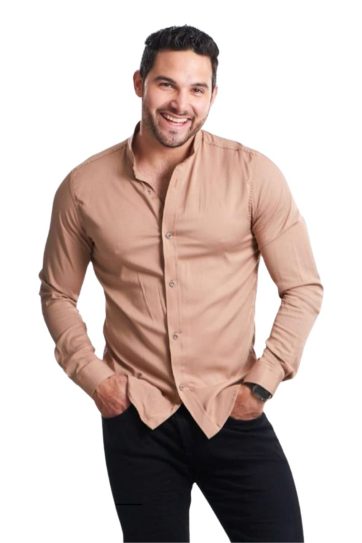 Camisa manga larga arena oscuro