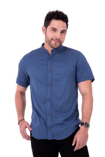 Camisa manga corta t85b1 azul