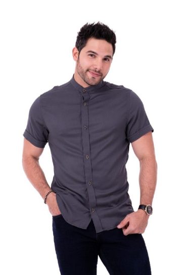 Camisa manga corta t85b1 gris