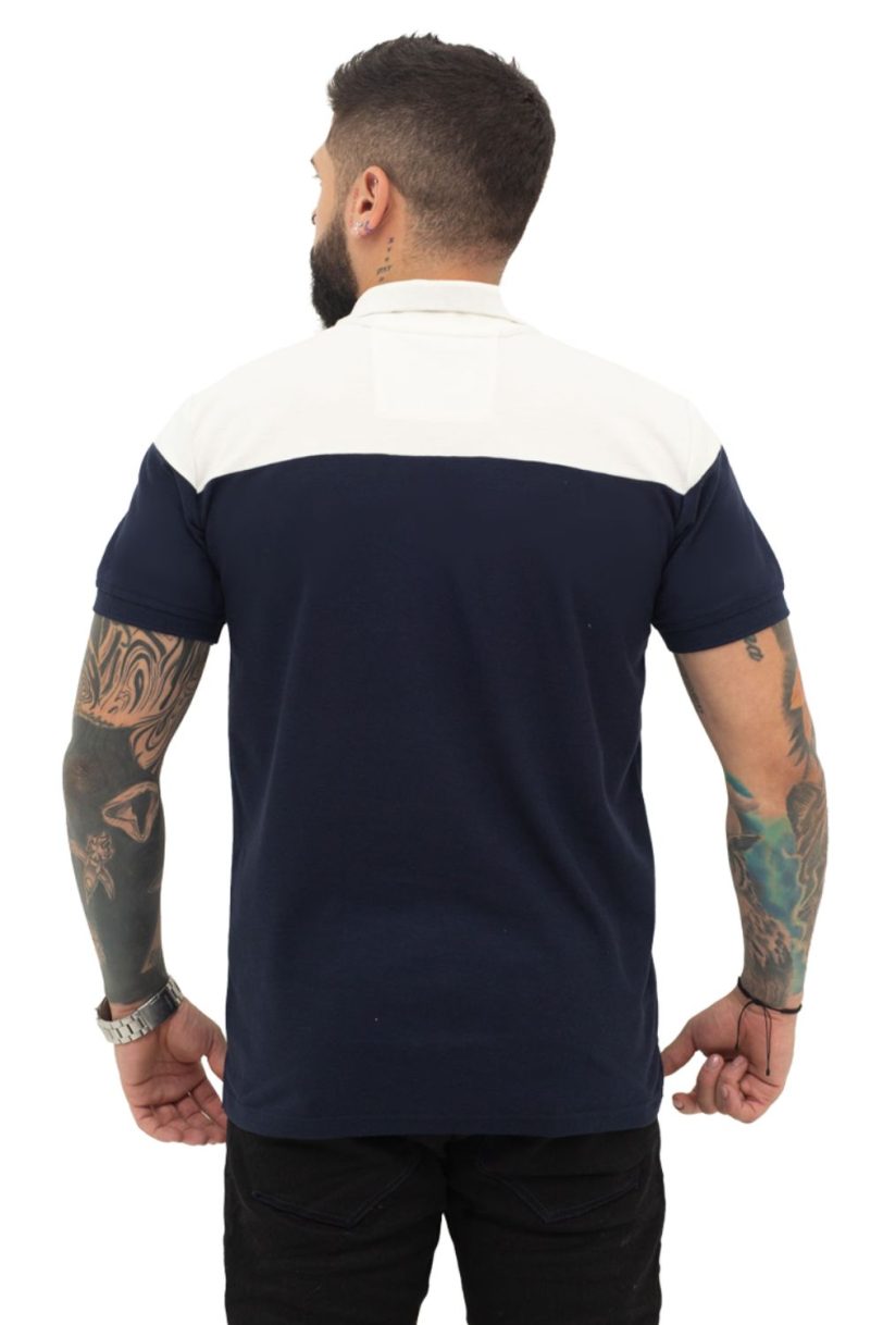 camiseta tipo polo azul/osc/marfil 071B - Image 3