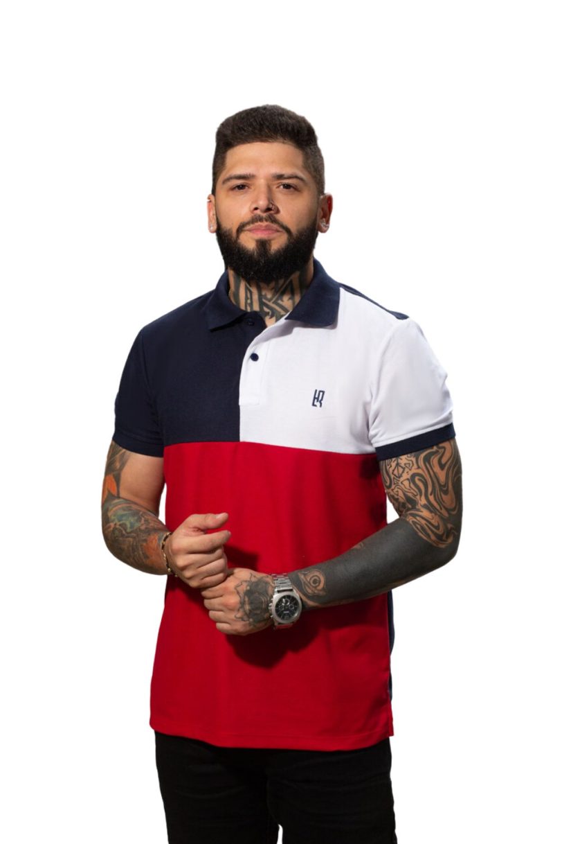 camiseta tipo polo AZUL/OSC/BLANCO/ROJO 070c - Image 2