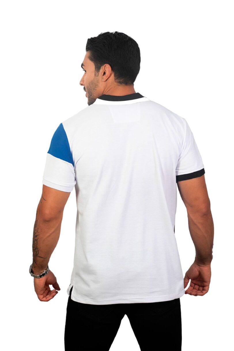 camiseta tipo polo rey/blanco/negro 079a - Image 3