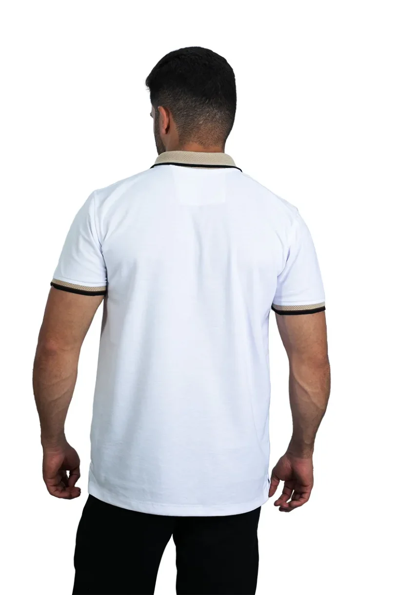Camiseta tipo polo  BLANCO/JACQUARD 001FA - Image 3