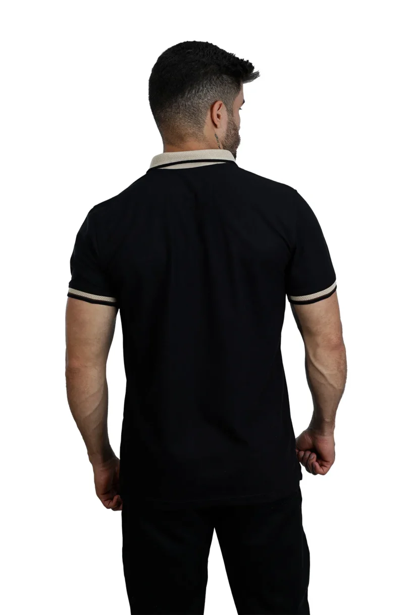 Camiseta tipo polo  NEGRO/JACQUARD 001DA - Image 3