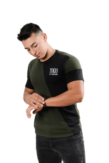Camiseta T-Shirt Urbana botella negro Hombre 018a