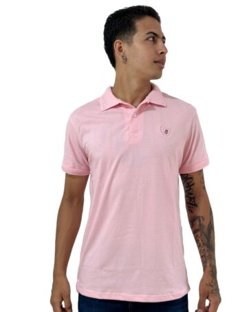 Camiseta Polo Rosado para Hombre J1