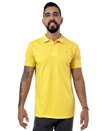 Camiseta Polo amarillo para Hombre j1