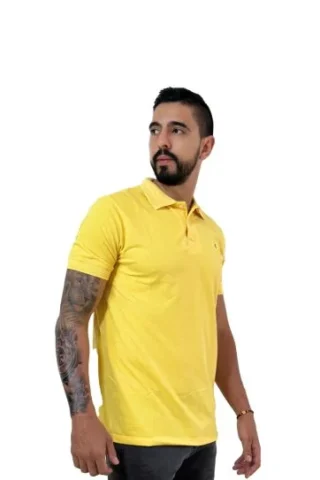 Expertos en Camisetas Tipo POLO 183 Camiseta Polo amarillo para Hombre j1