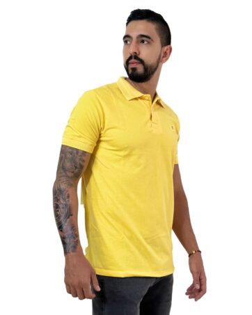 Camiseta Polo amarillo para Hombre j1