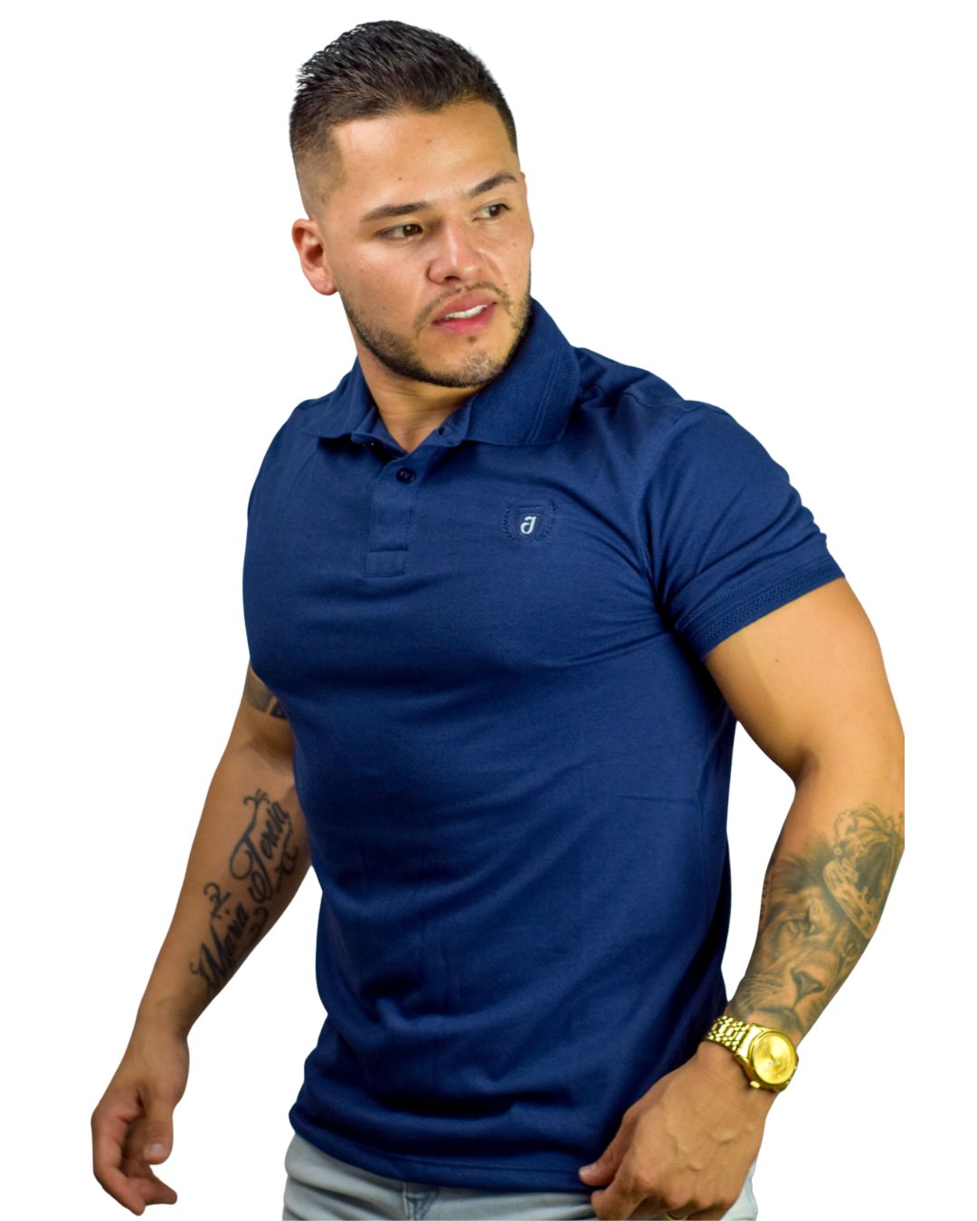 Camiseta Polo azul oscuro para Hombre j1 4 Camiseta Polo azul oscuro para Hombre j1 - Image 2
