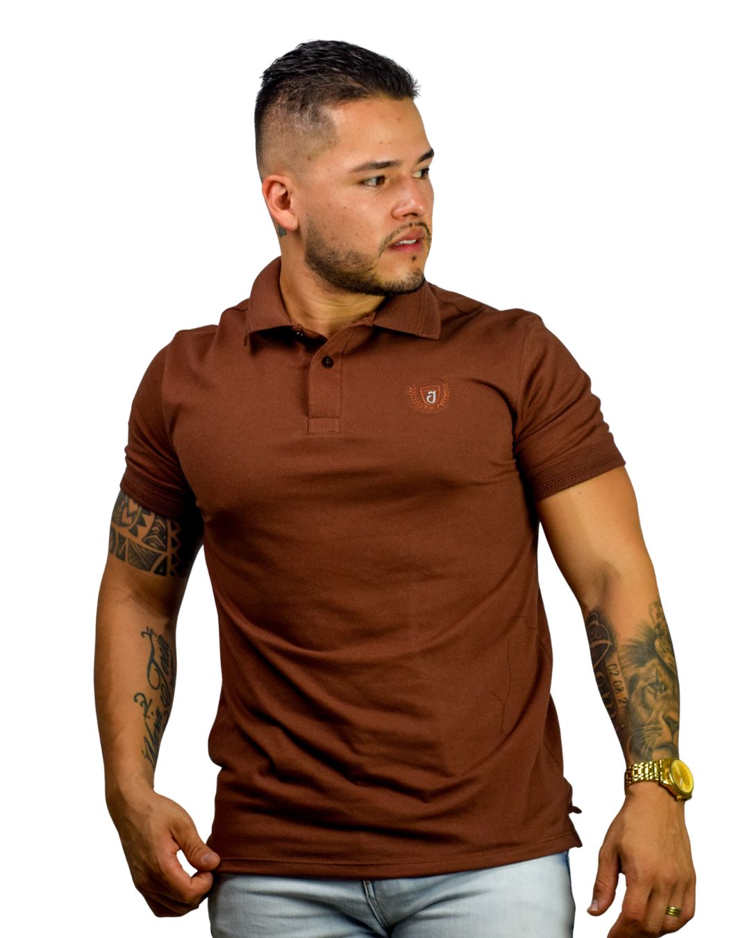 Camiseta Polo cafe para Hombre j1 2 Camiseta Polo cafe para Hombre j1
