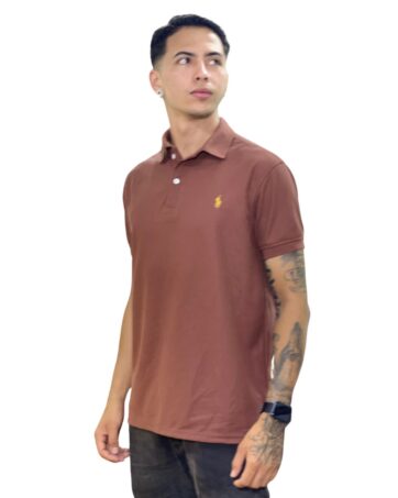 Camiseta Polo cafe para Hombre ref1