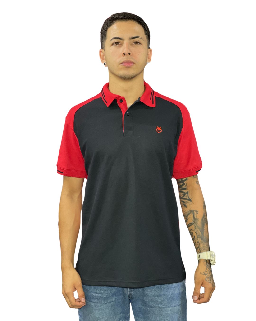 Camiseta Polo negro rojo para Hombre j9 5 Camiseta Polo negro rojo para Hombre j9 - Image 3
