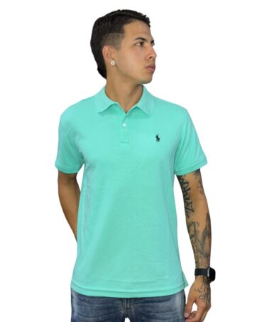 Camiseta Polo para Hombre ref1 verde menta