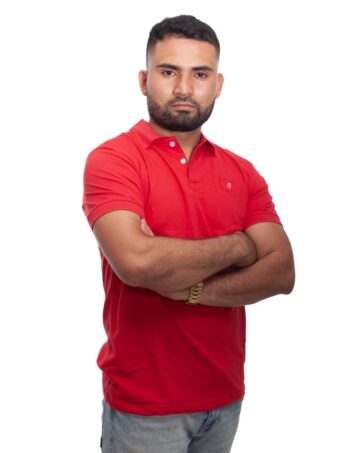 Camiseta Polo rojo para Hombre j1