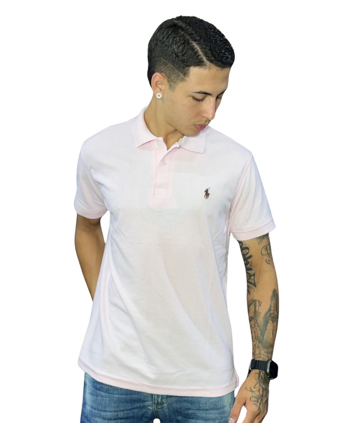 Camiseta Polo rosado para Hombre ref1 4 Camiseta Polo rosado para Hombre ref1 - Image 2