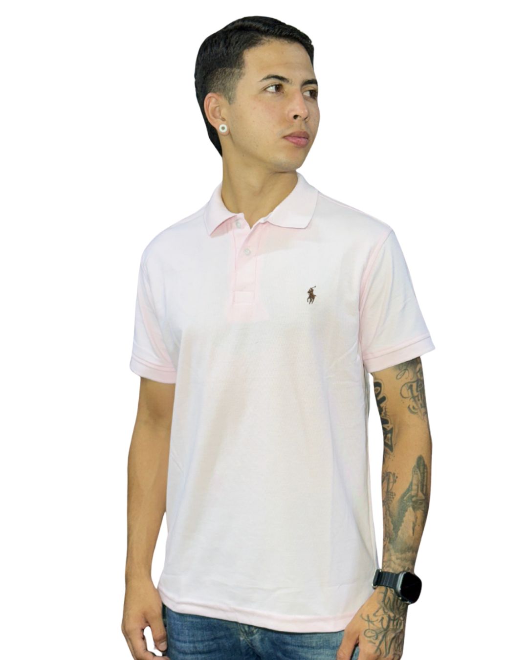 Camiseta Polo rosado para Hombre ref1 3 Camiseta Polo rosado para Hombre ref1