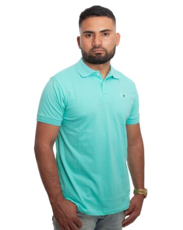 Camiseta Polo verde menta para Hombre j1