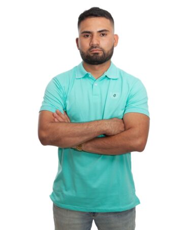 Camiseta Polo verde menta para Hombre j1