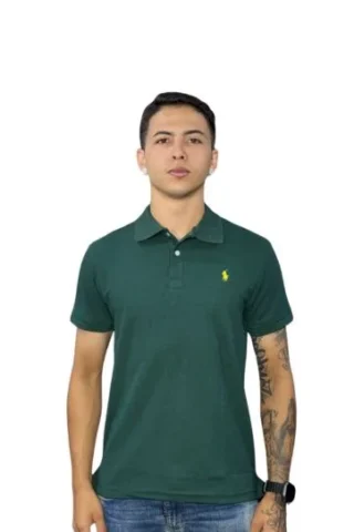 Expertos en Camisetas Tipo POLO 175 Camiseta Polo verde pino para Hombre ref1