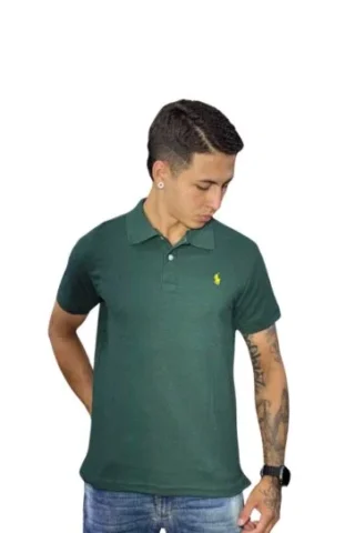 Expertos en Camisetas Tipo POLO 176 Camiseta Polo verde pino para Hombre ref1