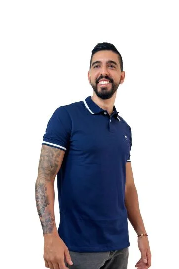 Expertos en Camisetas Tipo POLO 212 Camiseta Polo azul oscuro para Hombre j2
