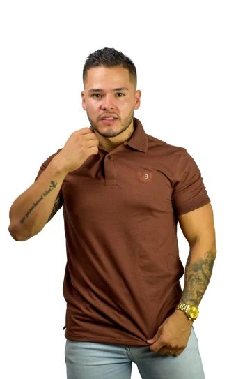 Camiseta Polo cafe para Hombre j1 5 Camiseta Polo cafe para Hombre j1 - Image 3