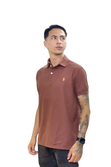 Expertos en Camisetas Tipo POLO 240 Camiseta Polo cafe para Hombre ref1