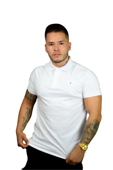 Expertos en Camisetas Tipo POLO 251 Camiseta Polo blanco para Hombre j1