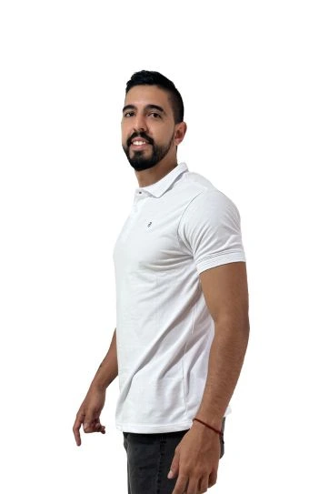 Expertos en Camisetas Tipo POLO 252 Camiseta Polo blanco para Hombre j1