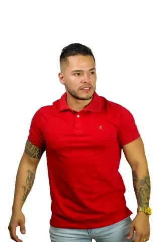 Expertos en Camisetas Tipo POLO 180 Camiseta Polo rojo para Hombre j1