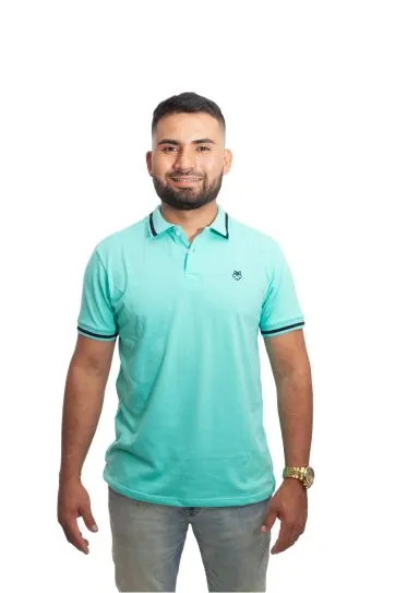 Expertos en Camisetas Tipo POLO 219 Camiseta Polo verde menta para Hombre j2