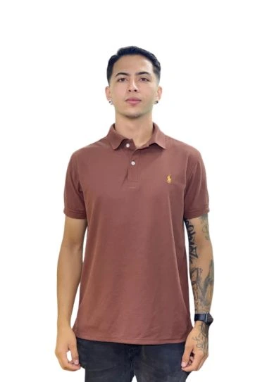 Expertos en Camisetas Tipo POLO 239 Camiseta Polo cafe para Hombre ref1