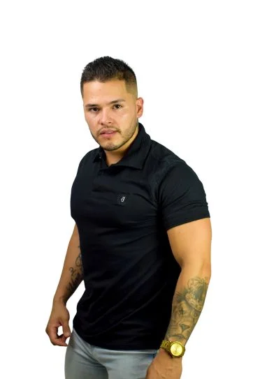 Expertos en Camisetas Tipo POLO 232 Camiseta Polo negro para Hombre j1