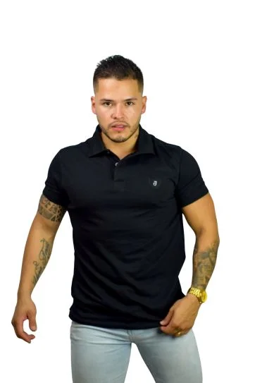 Expertos en Camisetas Tipo POLO 231 Camiseta Polo negro para Hombre j1