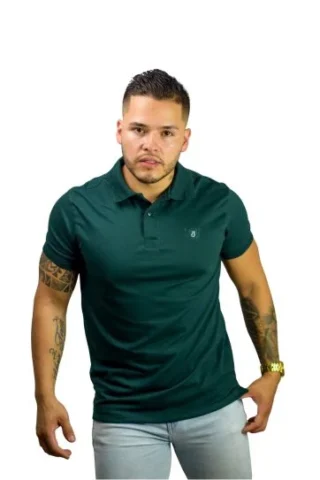 Expertos en Camisetas Tipo POLO 188 Camiseta Polo verde pino para Hombre j1