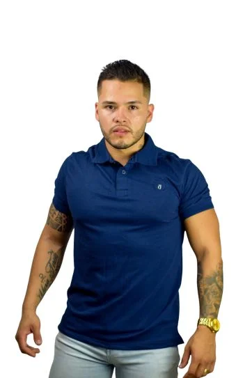 Expertos en Camisetas Tipo POLO 227 Camiseta Polo azul oscuro para Hombre j1