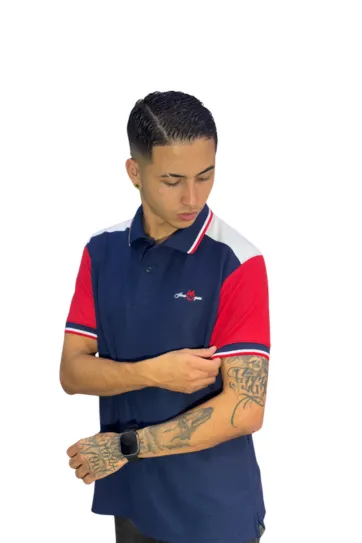 Expertos en Camisetas Tipo POLO 60 Camiseta Polo azul rojo para Hombre j6