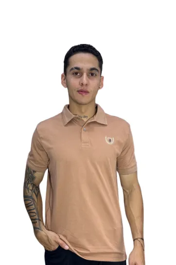 Expertos en Camisetas Tipo POLO 75 Camiseta Polo avellana para Hombre j1