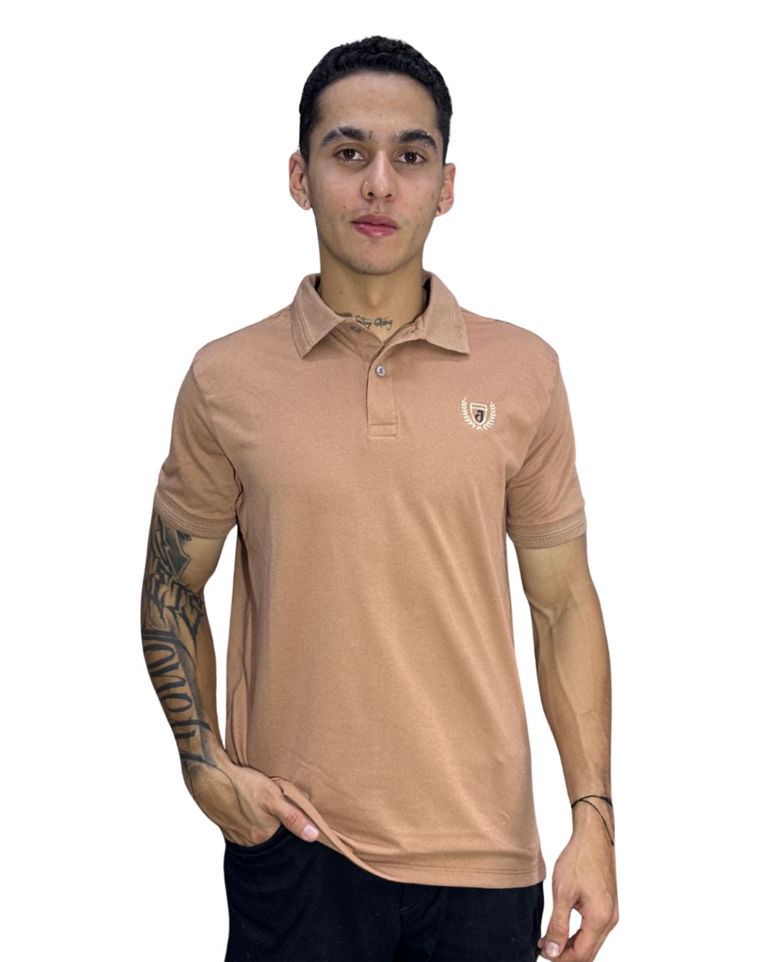 Camiseta Polo avellana para Hombre j1 4 Camiseta Polo avellana para Hombre j1 - Image 2
