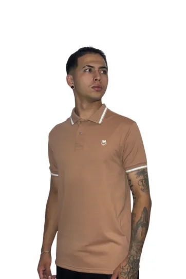 Expertos en Camisetas Tipo POLO 72 Camiseta Polo avellana para Hombre j2