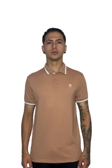 Expertos en Camisetas Tipo POLO 71 Camiseta Polo avellana para Hombre j2