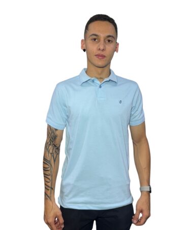 Camiseta Polo azul cielo para Hombre j1