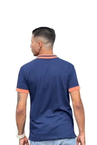 Expertos en Camisetas Tipo POLO 154 Camiseta Polo azul naranja para Hombre j10