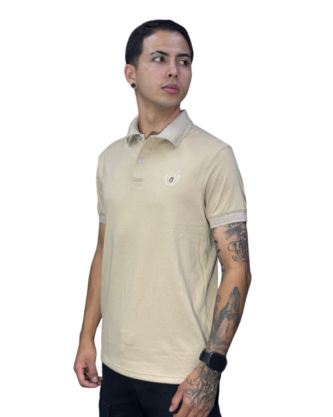 Camiseta Polo beige para Hombre j1 4 Camiseta Polo beige para Hombre j1 - Image 2