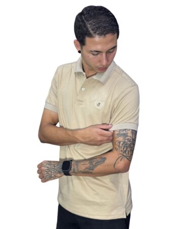 Camiseta Polo beige para Hombre j1