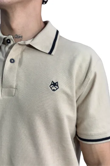 Expertos en Camisetas Tipo POLO 44 Camiseta Polo beige para Hombre j2