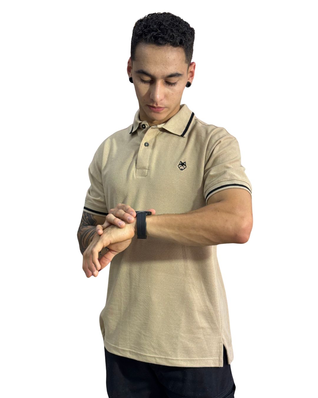 Camiseta Polo beige para Hombre j2 4 Camiseta Polo beige para Hombre j2 - Image 2