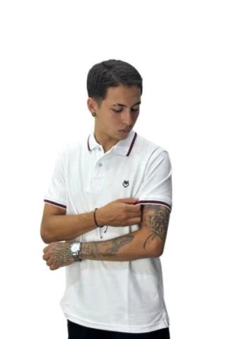 Expertos en Camisetas Tipo POLO 138 Camiseta Polo blanco para Hombre j8